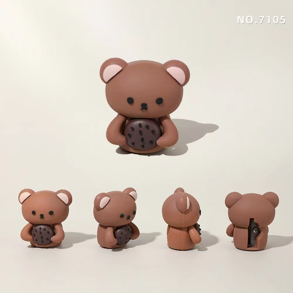 Fandouka Creative Quqi Bear Pencil Sharpener Office Pencil sharpener Cultural and Creative Student Supplies details Picture