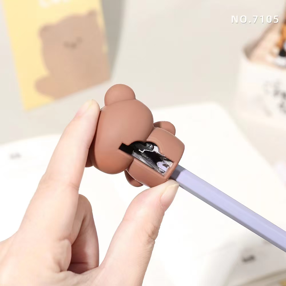 Fandouka Creative Quqi Bear Pencil Sharpener Office Pencil sharpener Cultural and Creative Student Supplies Item Picture