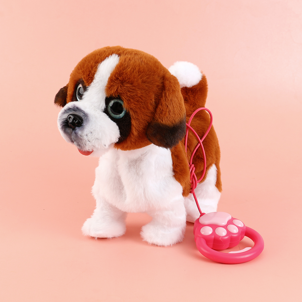 圣伯纳可爱电子宠物儿童毛绒公仔吉娃娃宝宝生日礼物图