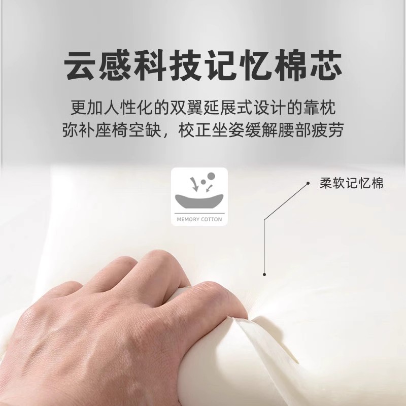 颈枕/汽车用品/头枕/汽车头枕/康乐屋白底实物图