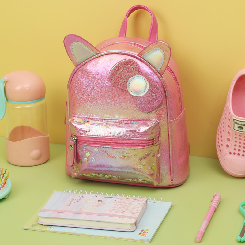 A cute, waterproof, lightweight, fashionable and casual backpack for kindergarten girls in the style of a princess with a big tail cat Application Scenario