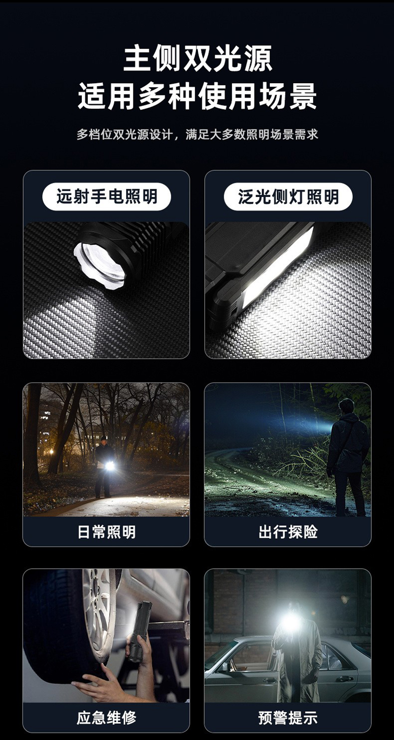 Wj-1005,6,8 USB recargable láser blanco telescópico ajuste de enfoque linterna de estiramiento ajuste de enfoque linterna de luz brillante luz de lectura de la mano de la mano para el hogar al aire libre linterna luz de trabajo pic 12