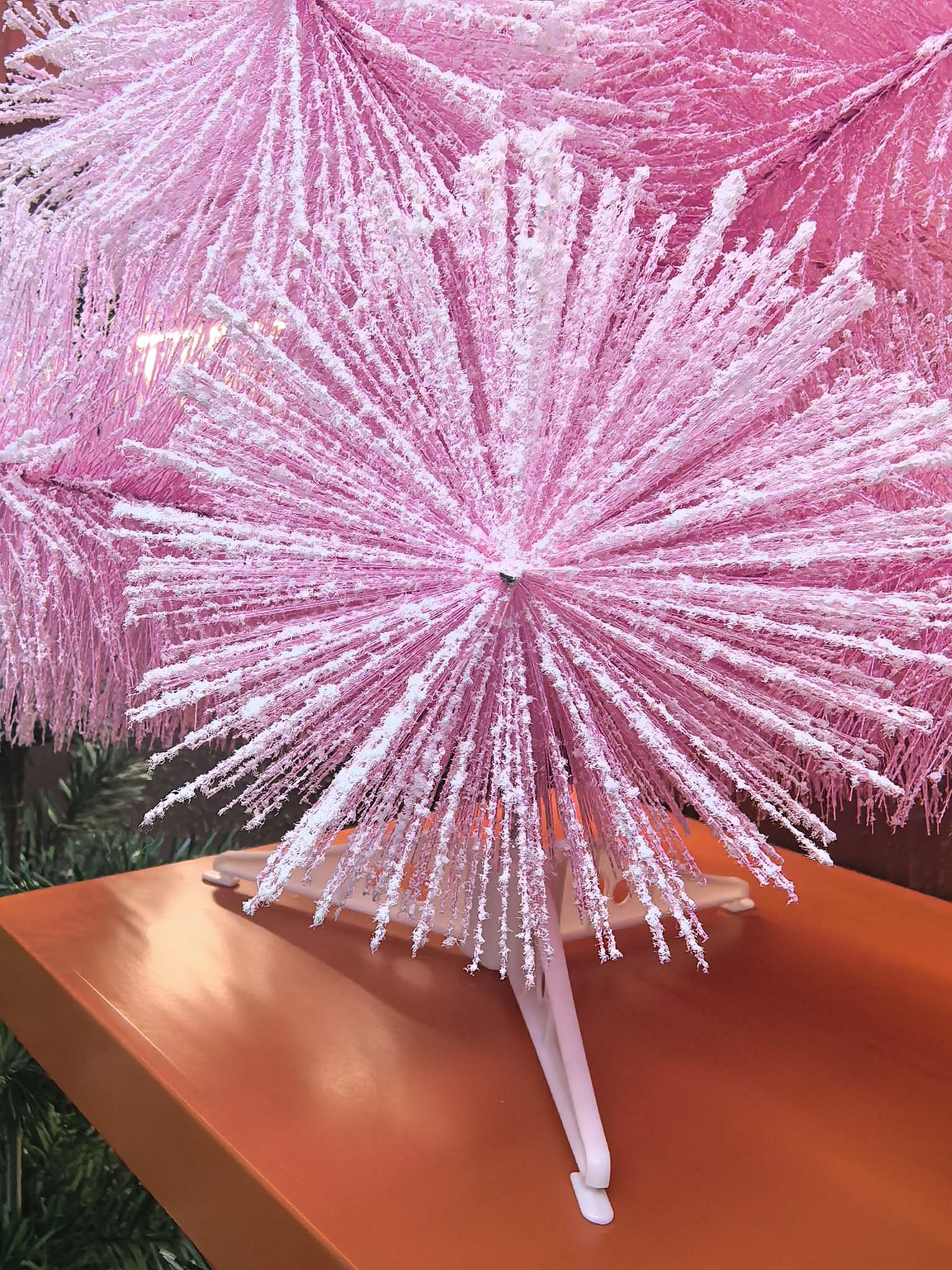 A 60CM pink velvet pine needle sapling