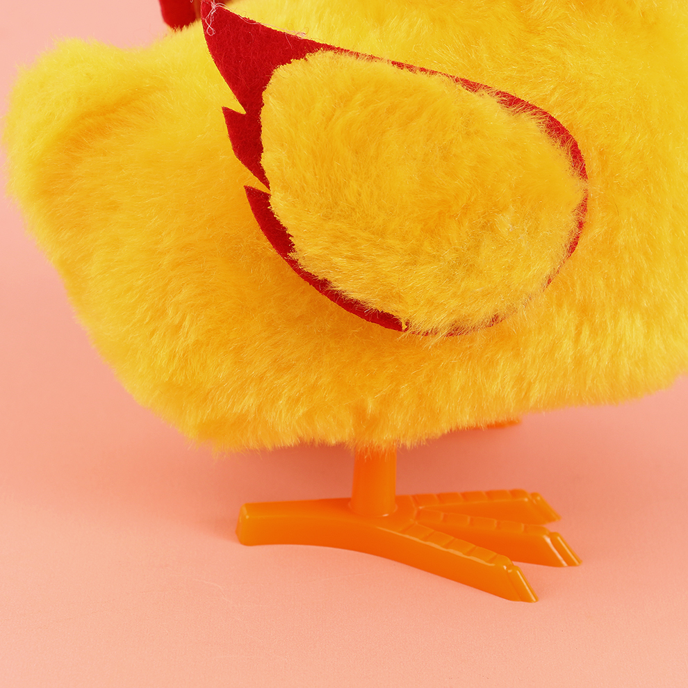 The plush chick can chirp, flap its wings and walk. It is a simulation plush toy for children and an electronic pet Item Picture