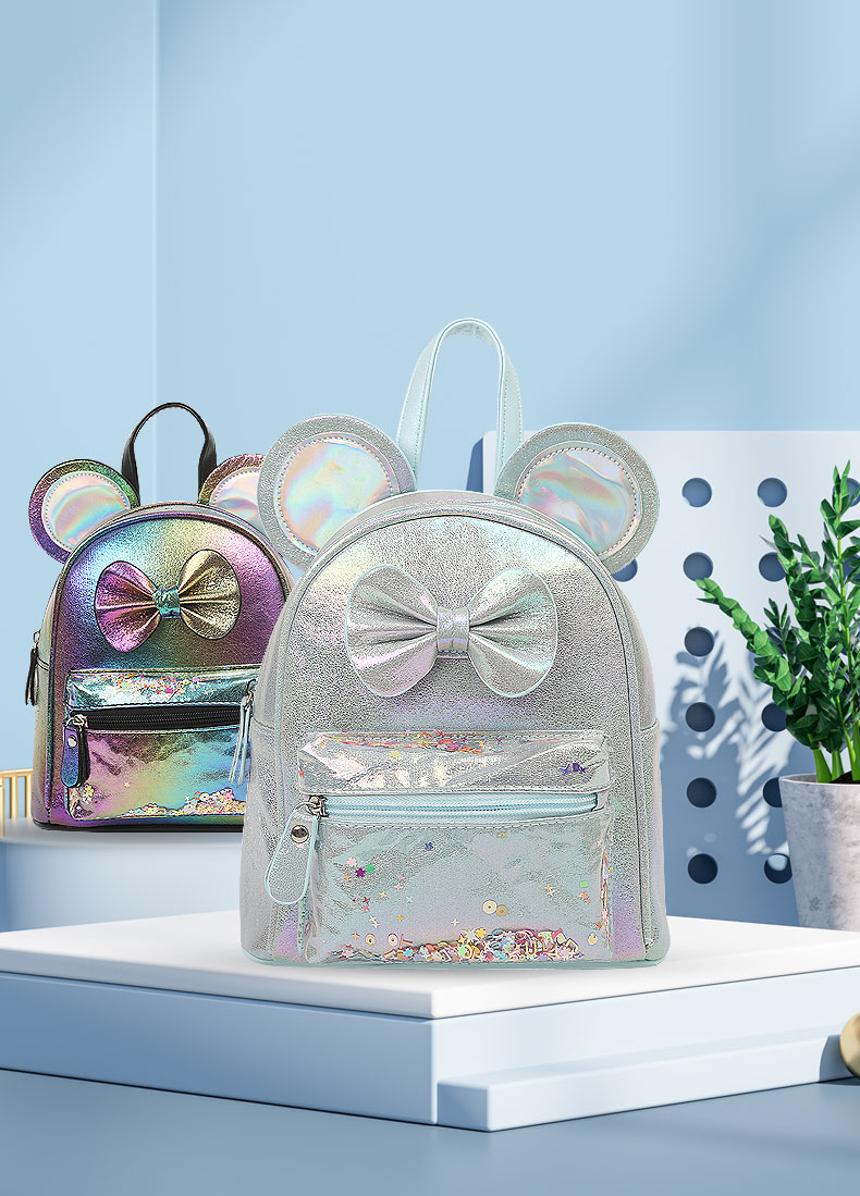 大尾貓萌趣可愛時尚休閑幼兒園潮流單品女童雙肩包詳情11