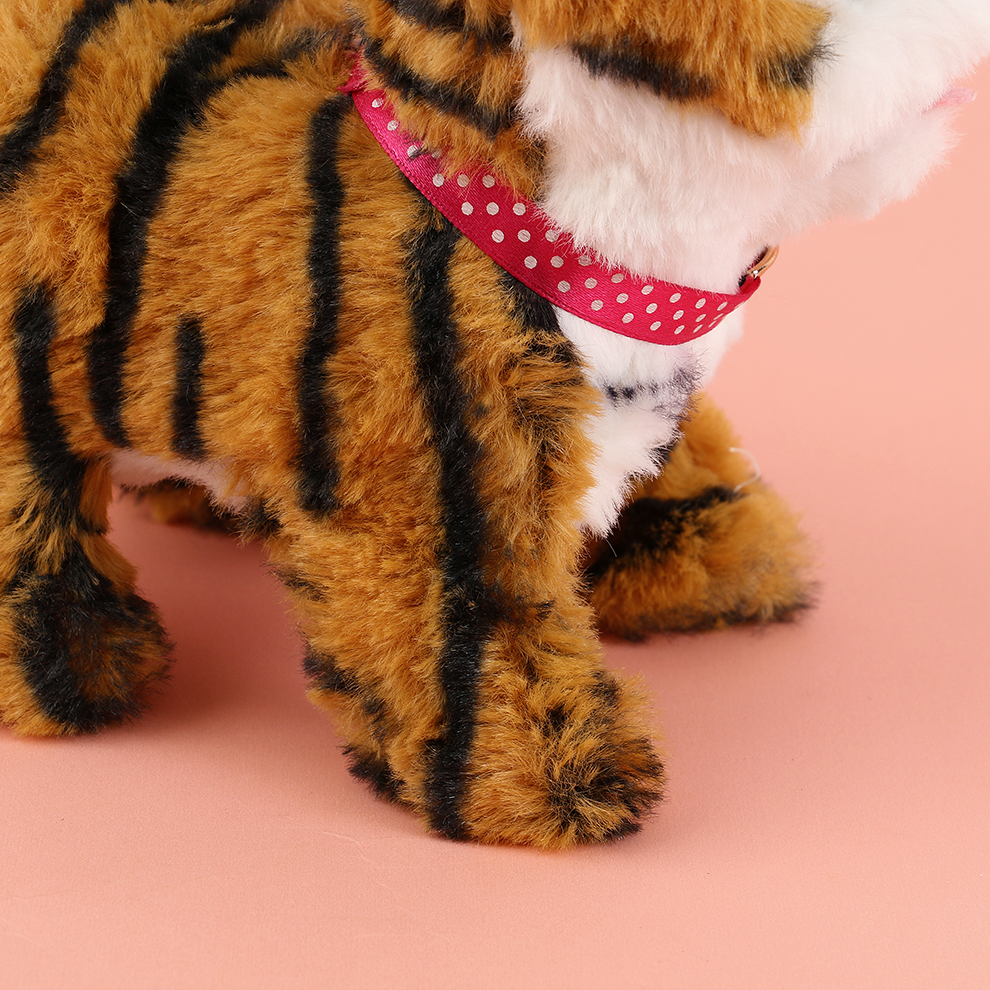 The 2025 new cute plush tiger children's simulation toy can walk, move and make sounds. Factory direct sale Item Picture