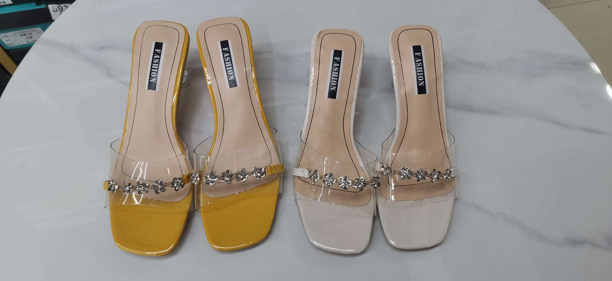 女式凉鞋 Oz穆勒鞋 高跟鞋款 女鞋新款夏季时尚拖鞋 轻便舒适透气鞋子凉鞋