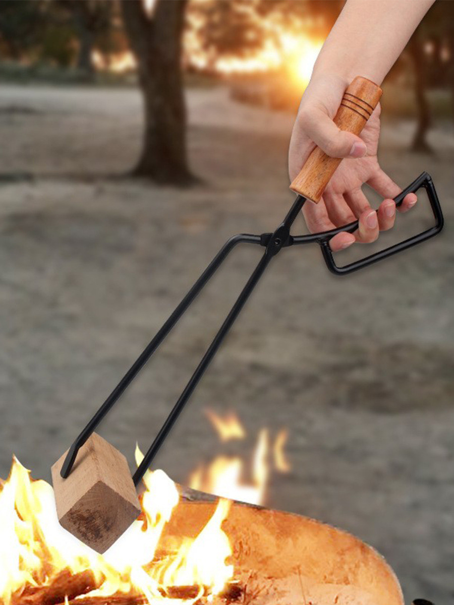 烧烤碳夹子BBQ防烫烧烤夹子木炭夹跨境热采鸭嘴火钳夹套产品图