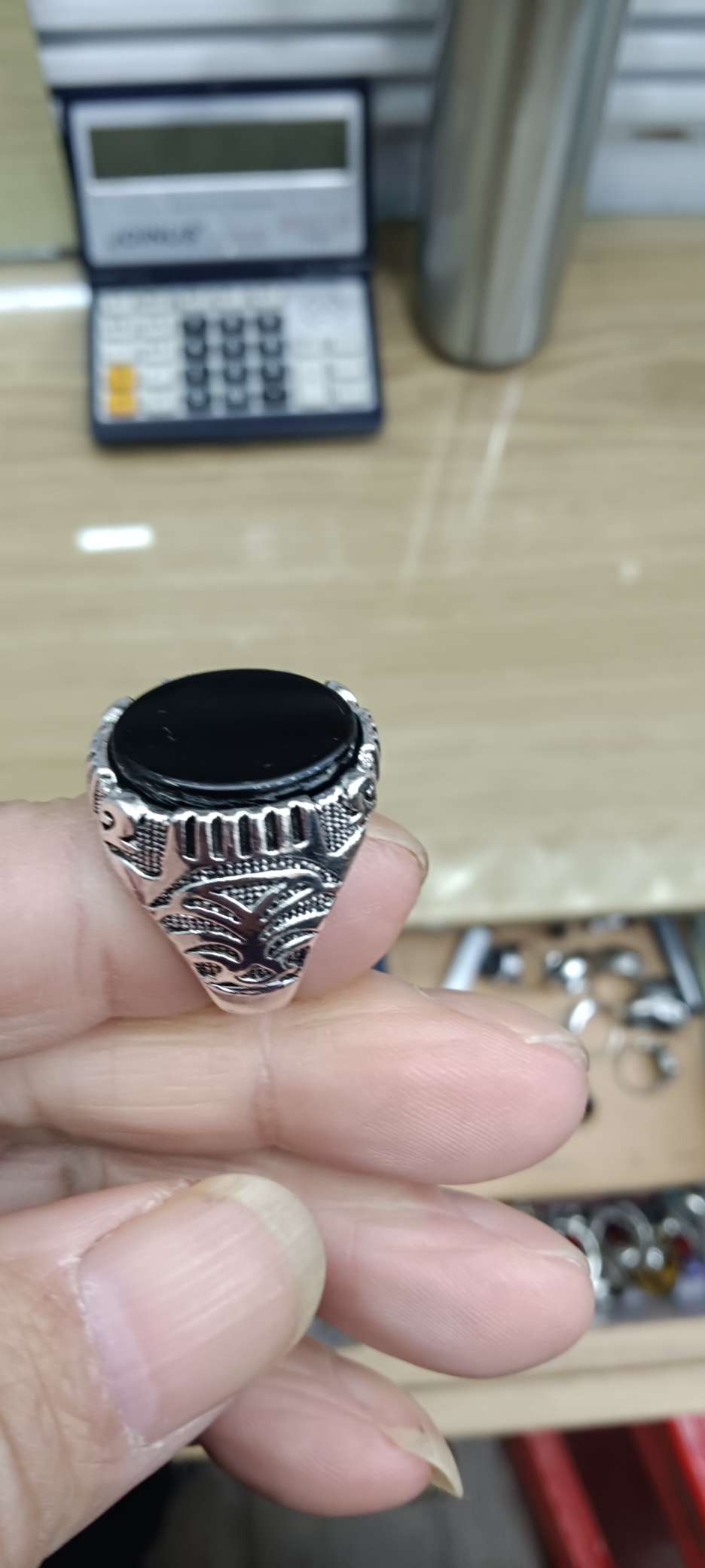 钛钢银色戒指 高级感 指环手饰 简约时尚饰品 精致耐磨不褪色