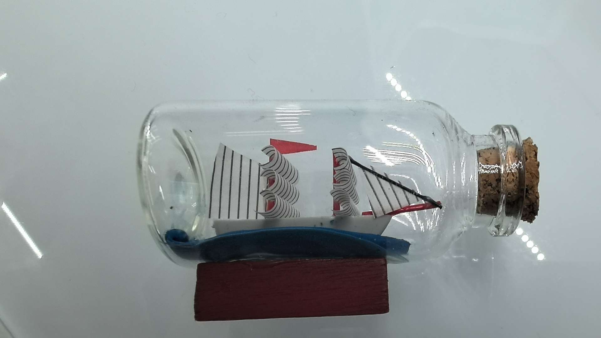 喜马拉雅盐手工玻璃制品 独特工艺品 小玻璃瓶木头盖 水晶球装饰 精致礼品收藏品海洋系列可定制logo