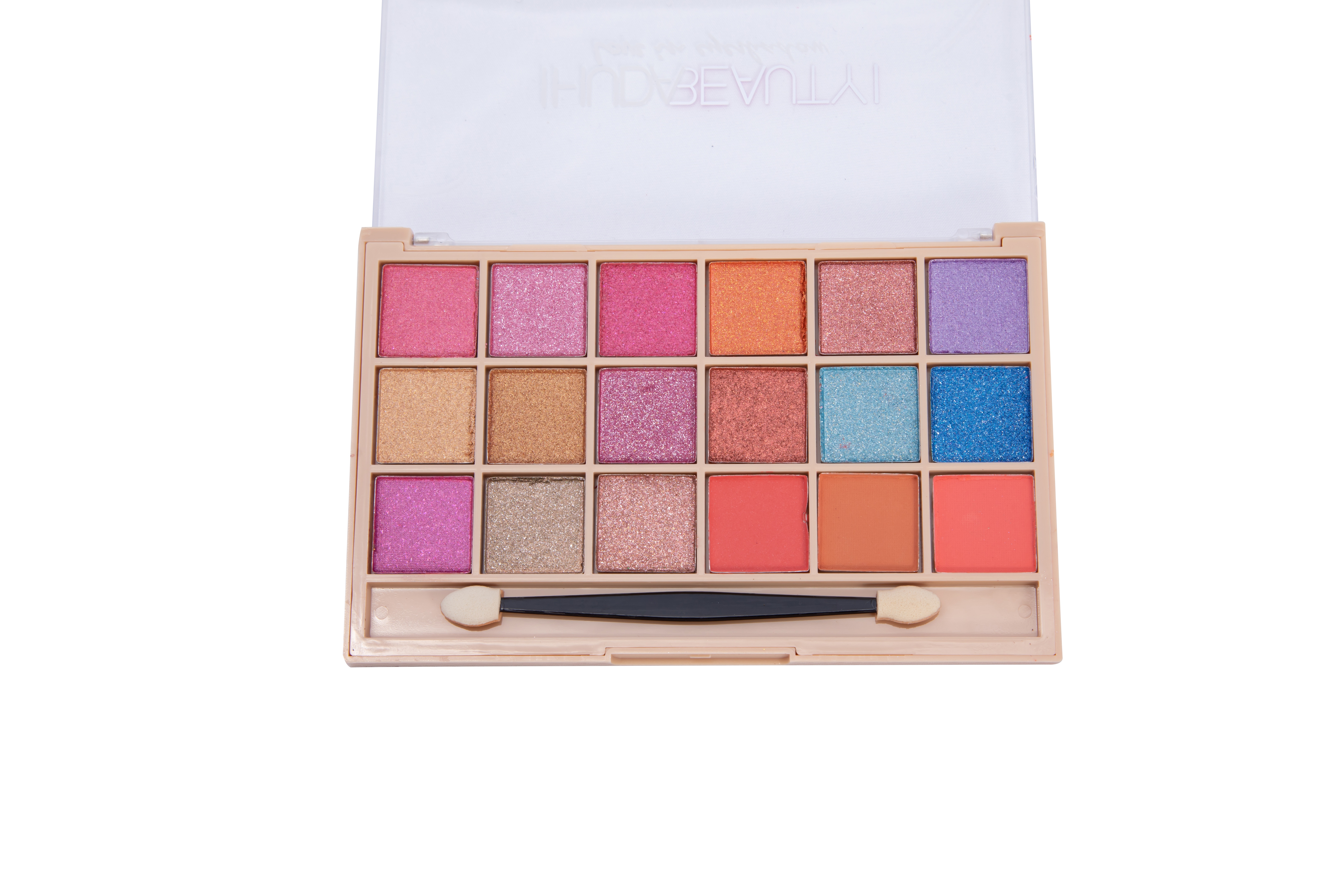 New 24 color plastic box eyeshadow 2 groups of color eyeshadow tray delicate easy color two groups of color fashion makeup cosmetics Application Scenario
