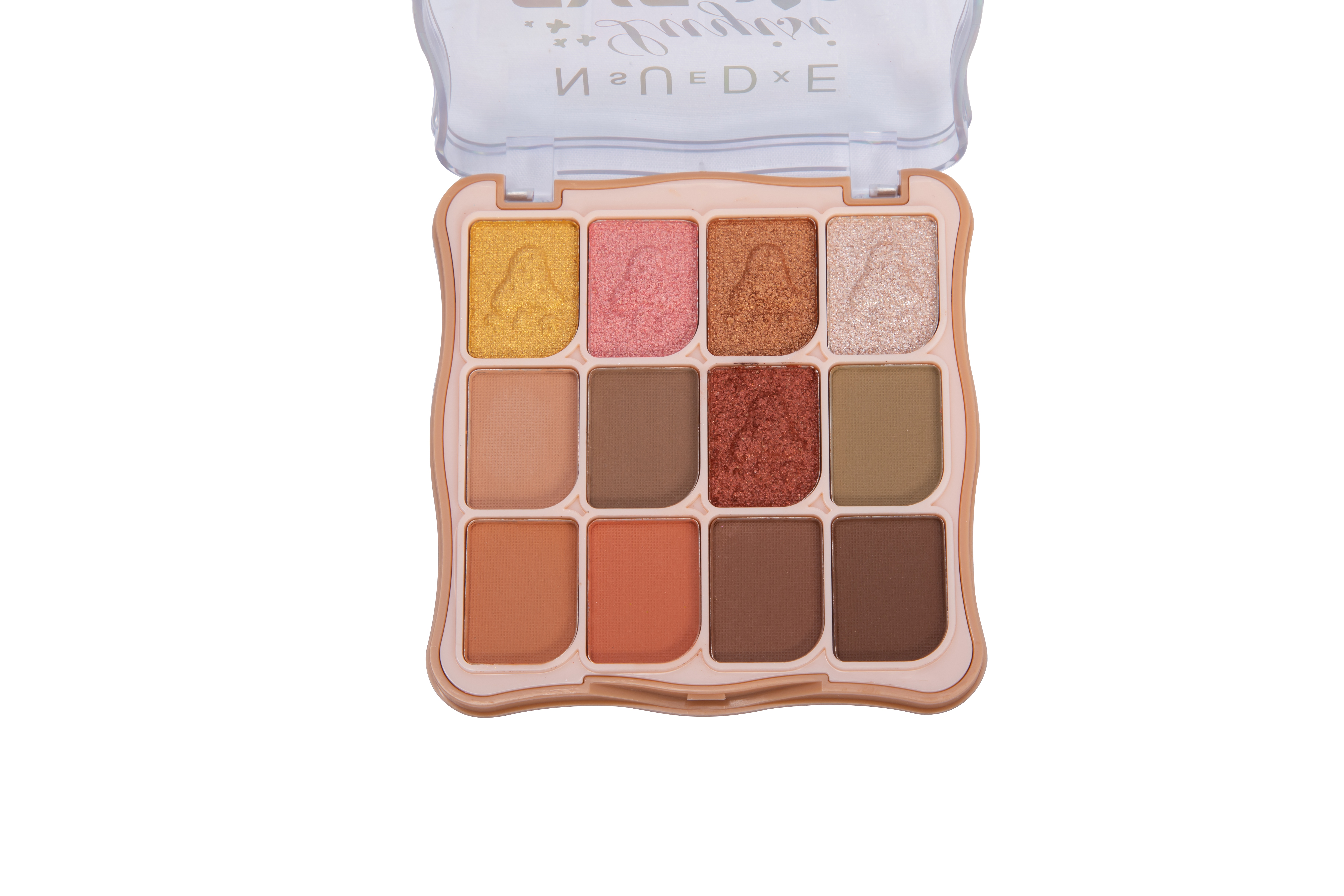 New 9 color plastic case eyeshadow 2 color pearl natural delicate fashion easy color Item Picture