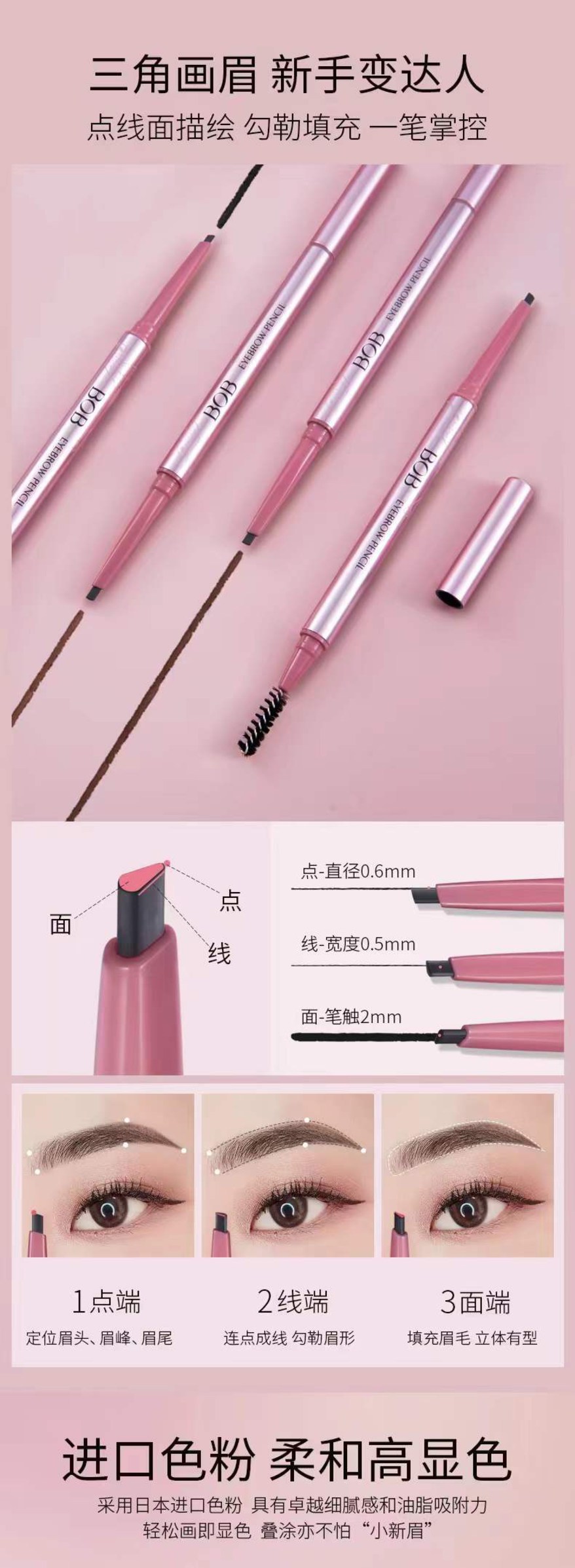 数字艺术品唇线笔白底实物图