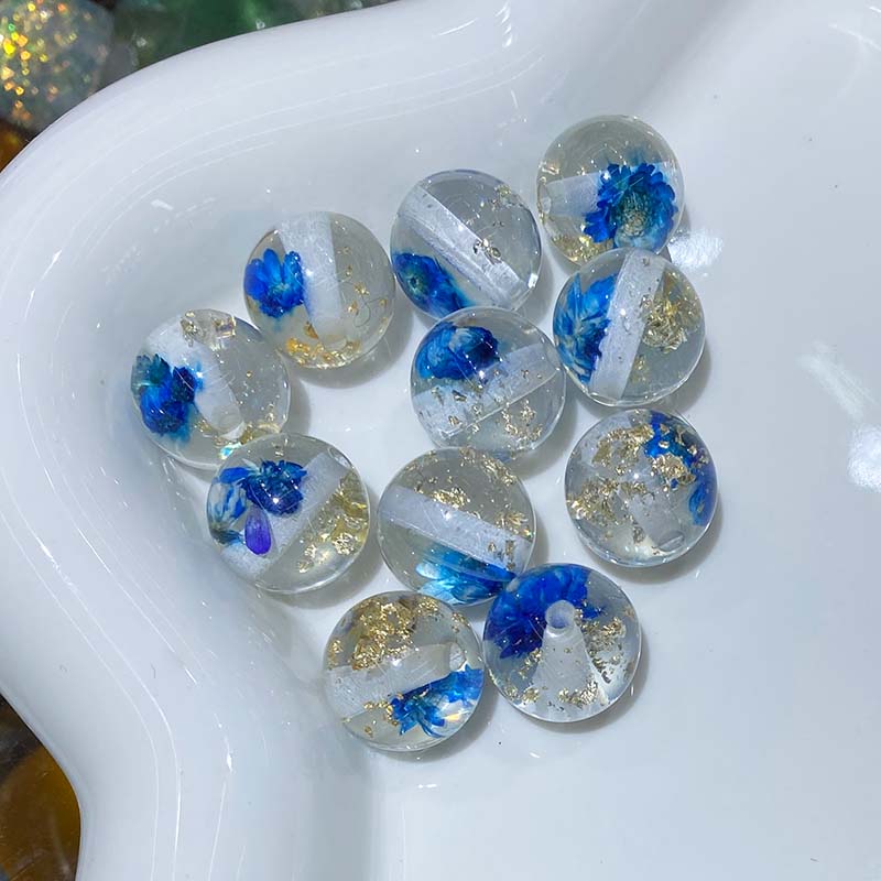 National Trend -16mm resin Dried Flower Round Beads and loose beads Wholesale and retail Factory direct sales