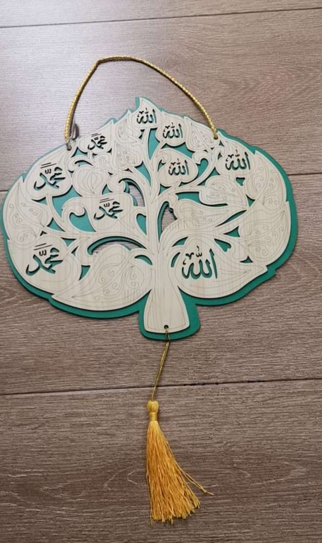 木质工艺品 独特设计 艺术收藏品穆斯林挂件