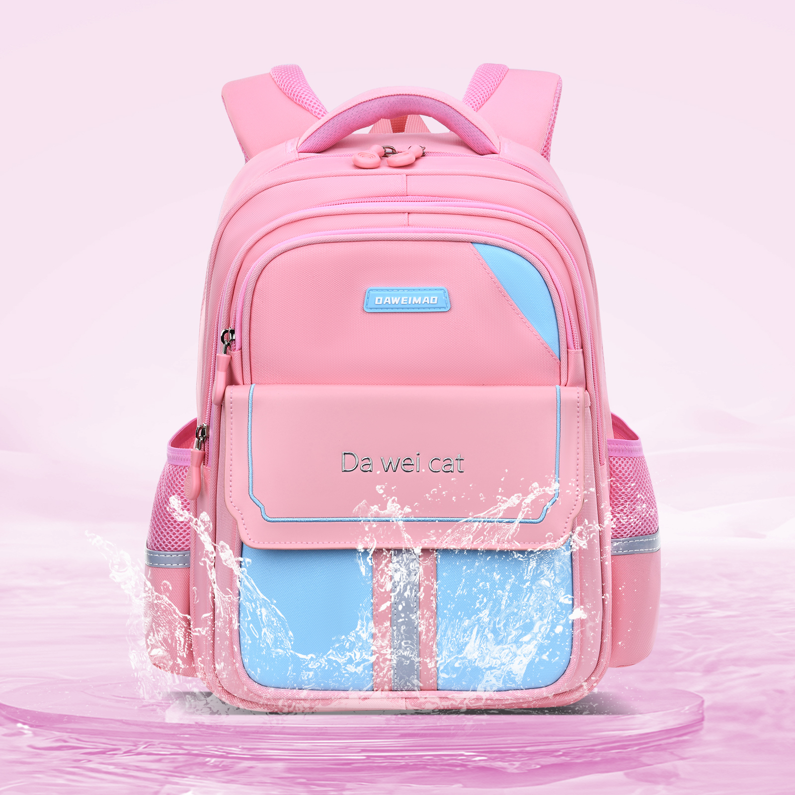 Class-specific back support schoolbag, dual-purpose student schoolbag for outdoor travel, waterproof British-style student schoolbag, combining fashion and individuality, essential items for campus trends Item Picture