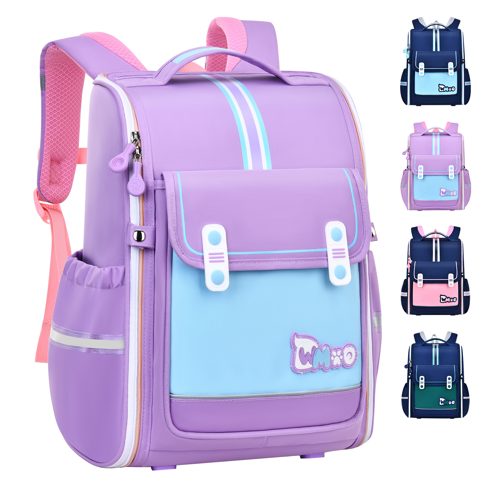 Simple and contrasting British-style large-capacity schoolbag, class-specific back-protecting schoolbag, waterproof, tear-resistant and wear-resistant, dual-purpose student schoolbag for outdoor travel, combining fashion and individuality, essential item for campus trends, schoolbag