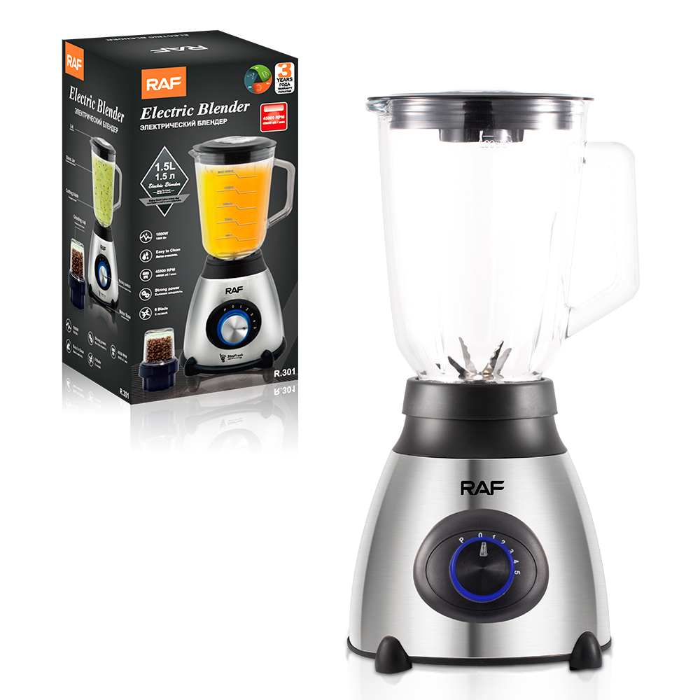 RAF European smoothie Blender, Household juice cooking meat grinder, Electric Soy milk Maker, Blender and grinder R.301 details Picture