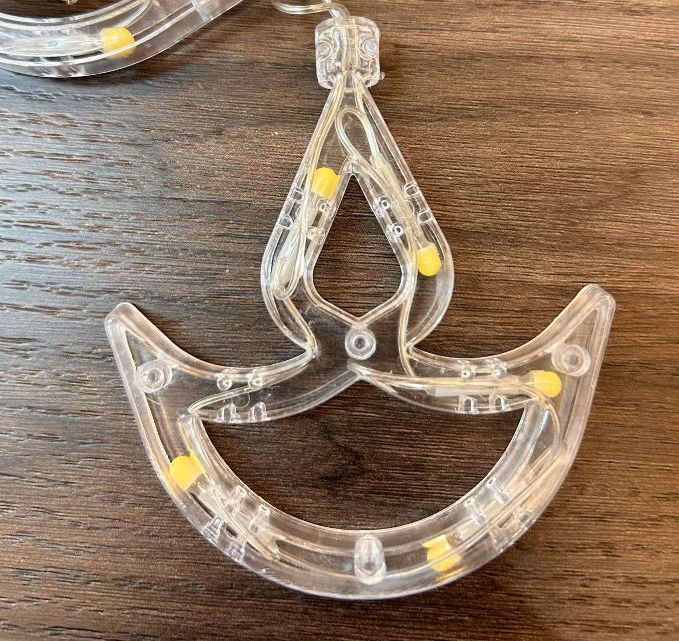 油灯装饰灯、彩灯、节日灯、装饰灯、氛围灯白底实物图