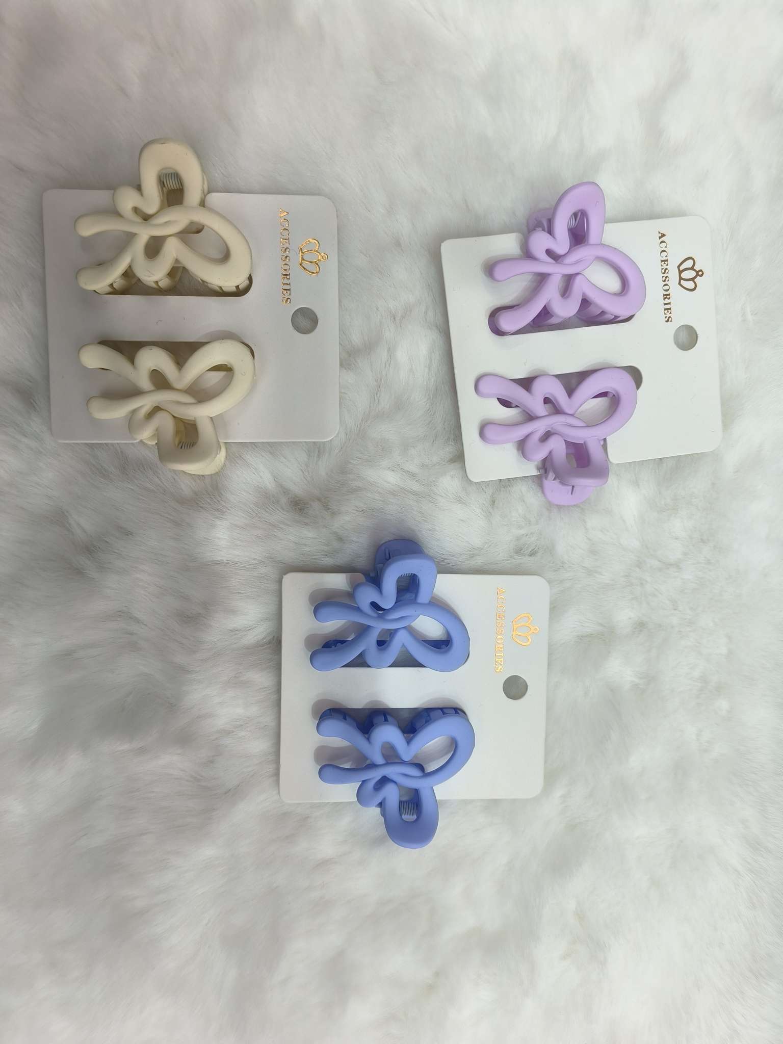 蝴蝶结设计发饰头饰 美丽优雅发夹抓夹 韩版甜美女生饰品发饰头饰 高质量持久耐用