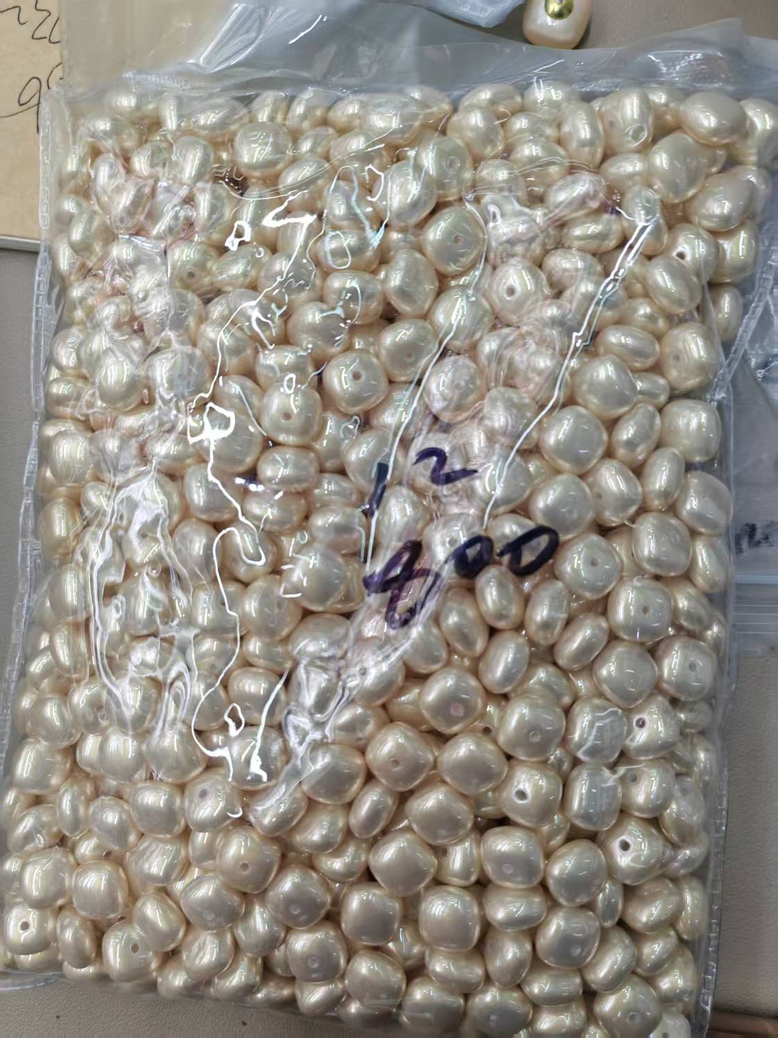 仿珍珠散珠串珠 12mm手工DIY饰品配件