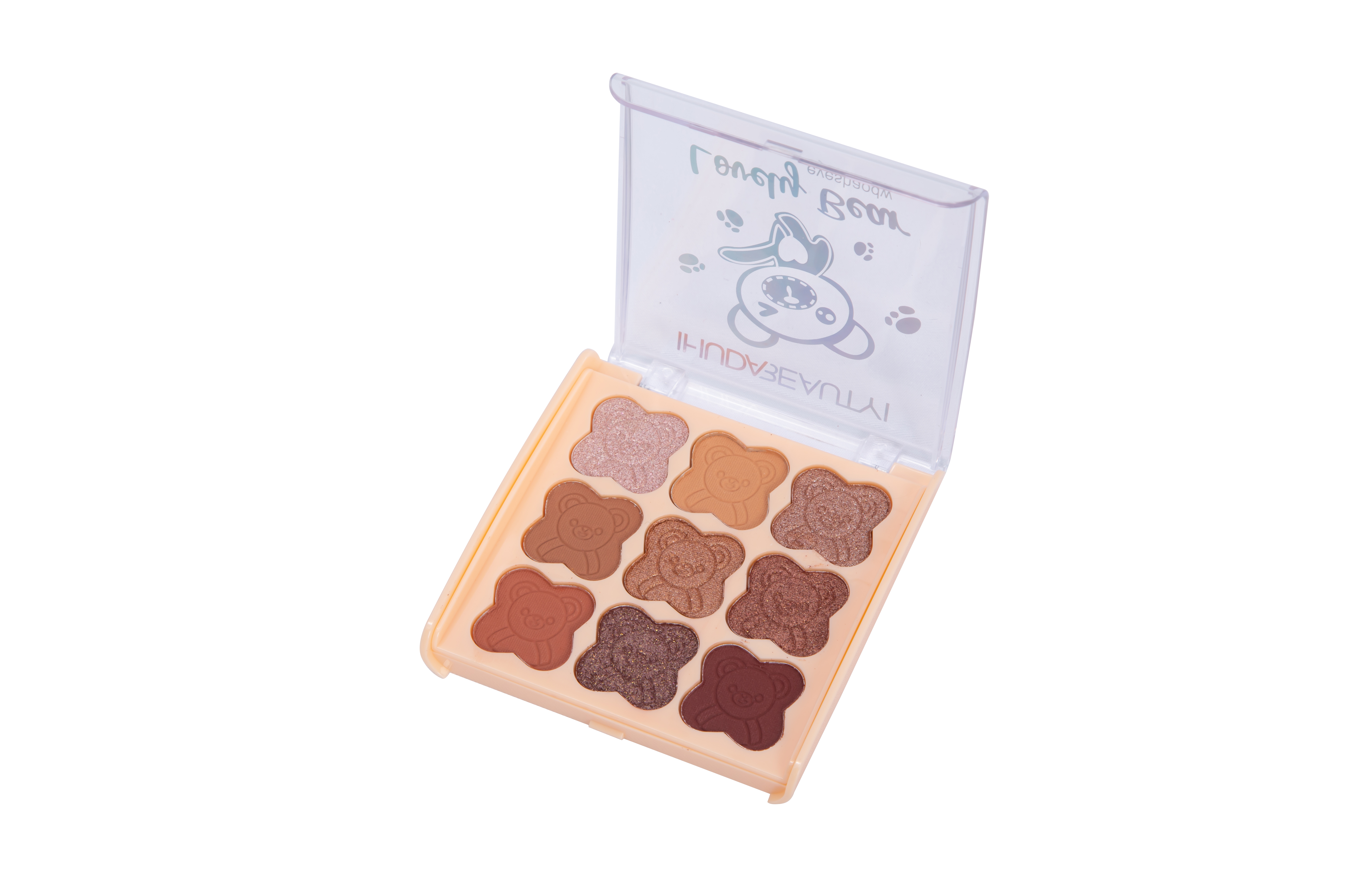 New 9 color plastic box eyeshadow two groups of color natural fashion easy color earth color atmospheric makeup eyeshadow makeup Specification drawing
