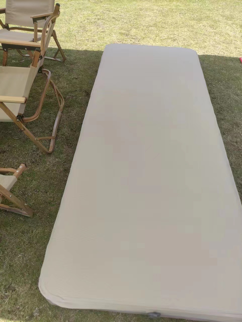 Outdoor cheese inflatable mat 10cm automatic inflatable mat Outdoor products inflatable bed camping sponge floor mat