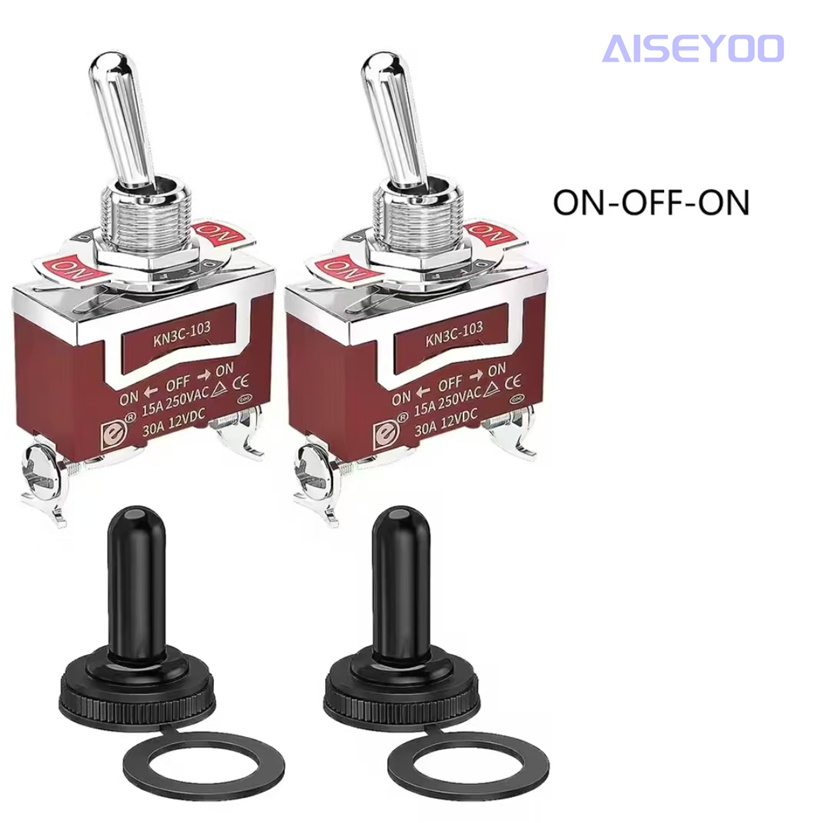 Rocker arm switch KN3C-101 toggle switch 2/3 pin 2/3 position double reset instantaneous switch rocker toggle switch knob switch pic 3