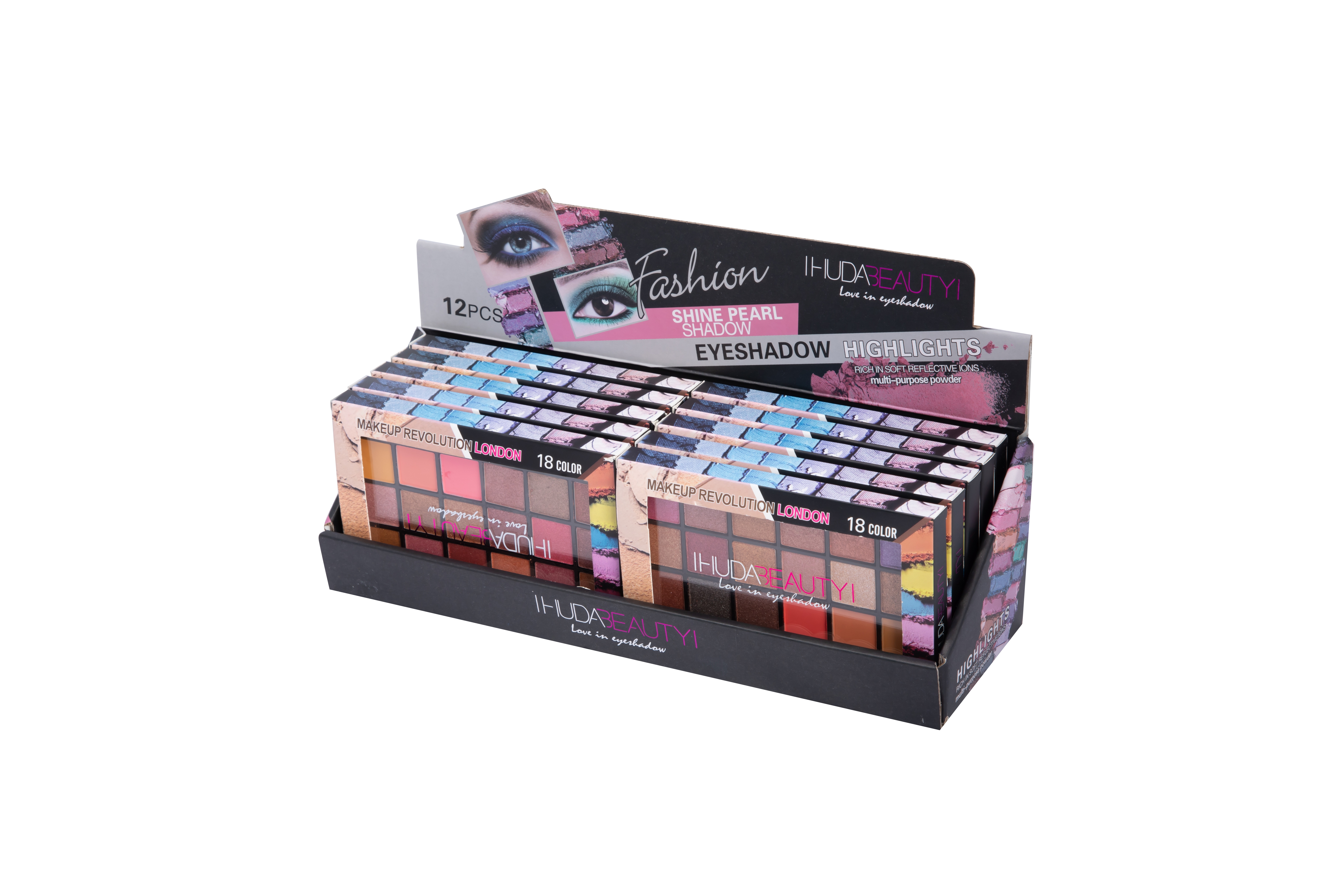 Burst 18-color pearl eyeshadow Earth pumpkin eyeshadow plate Eyeshadow factory OEM cross-border cosmetics full figure