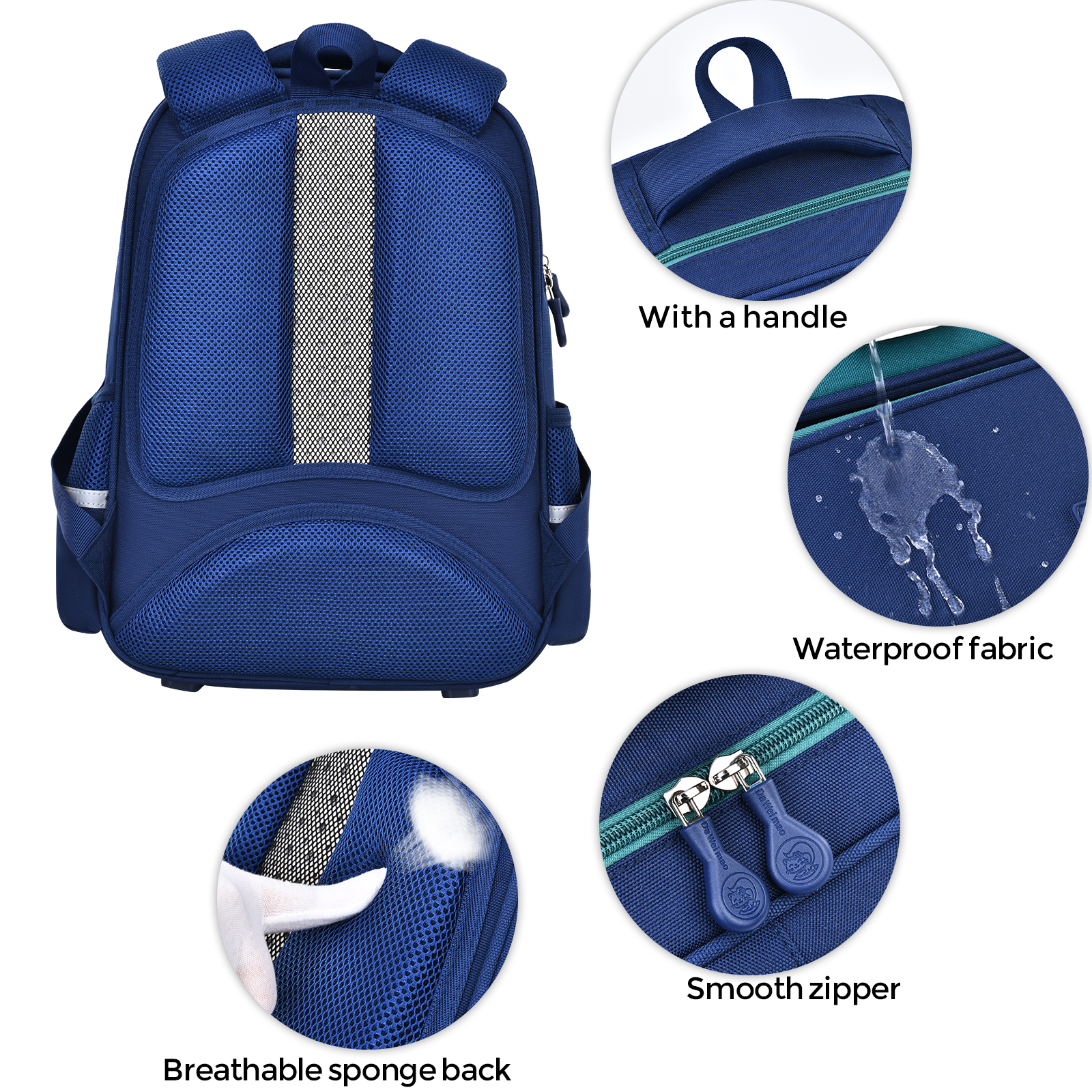 Simple and fashionable color-blocking letter print backpack, zipper closure, student backpack, travel backpack, outdoor casual bag, casual large-capacity schoolbag, student spine support, pressure-reducing, tear-resistant, waterproof and wear-resistant schoolbag Application Scenario