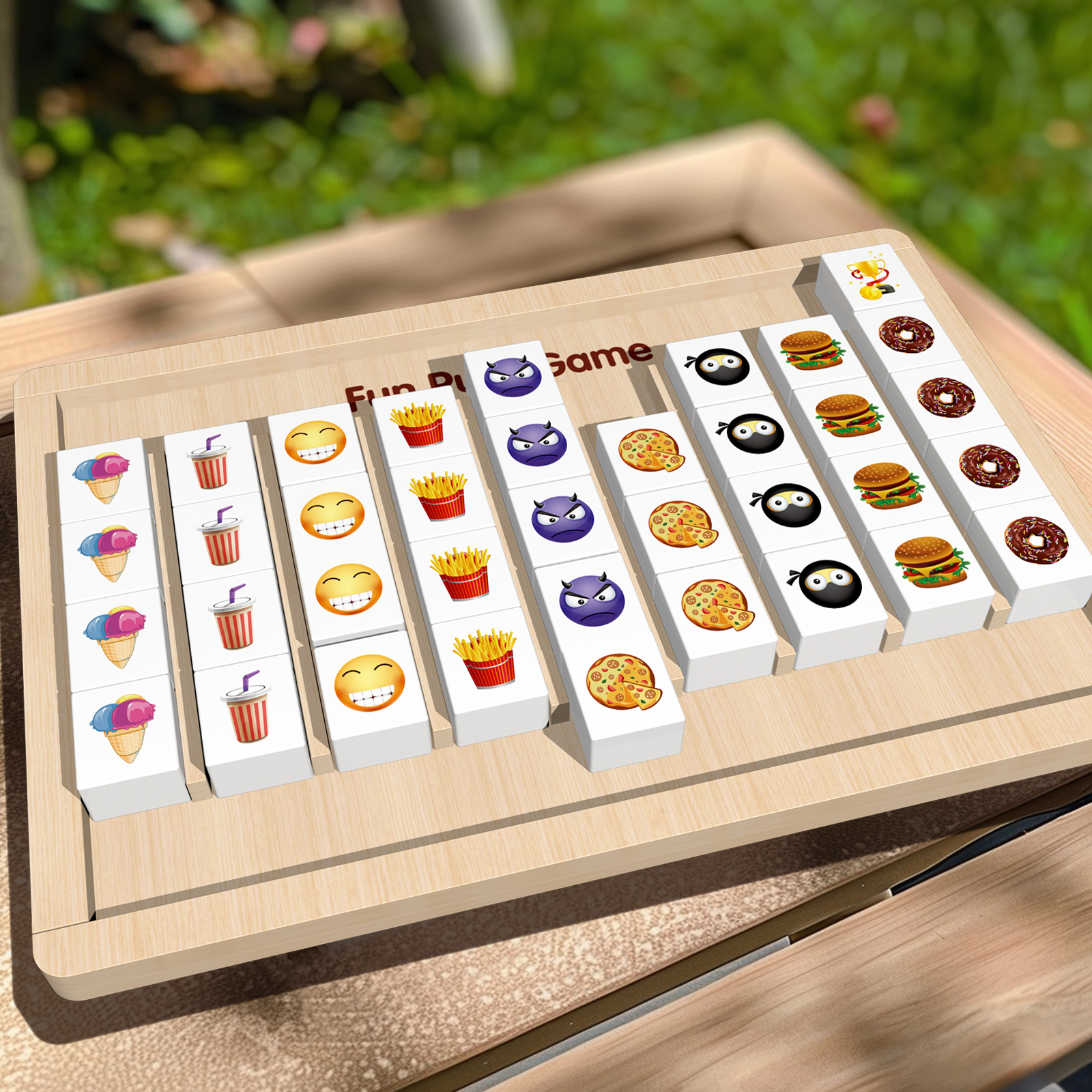 Children's wooden push music elimination music early education board game boys and girls puzzle early education happy love to eliminate fighting toys full figure