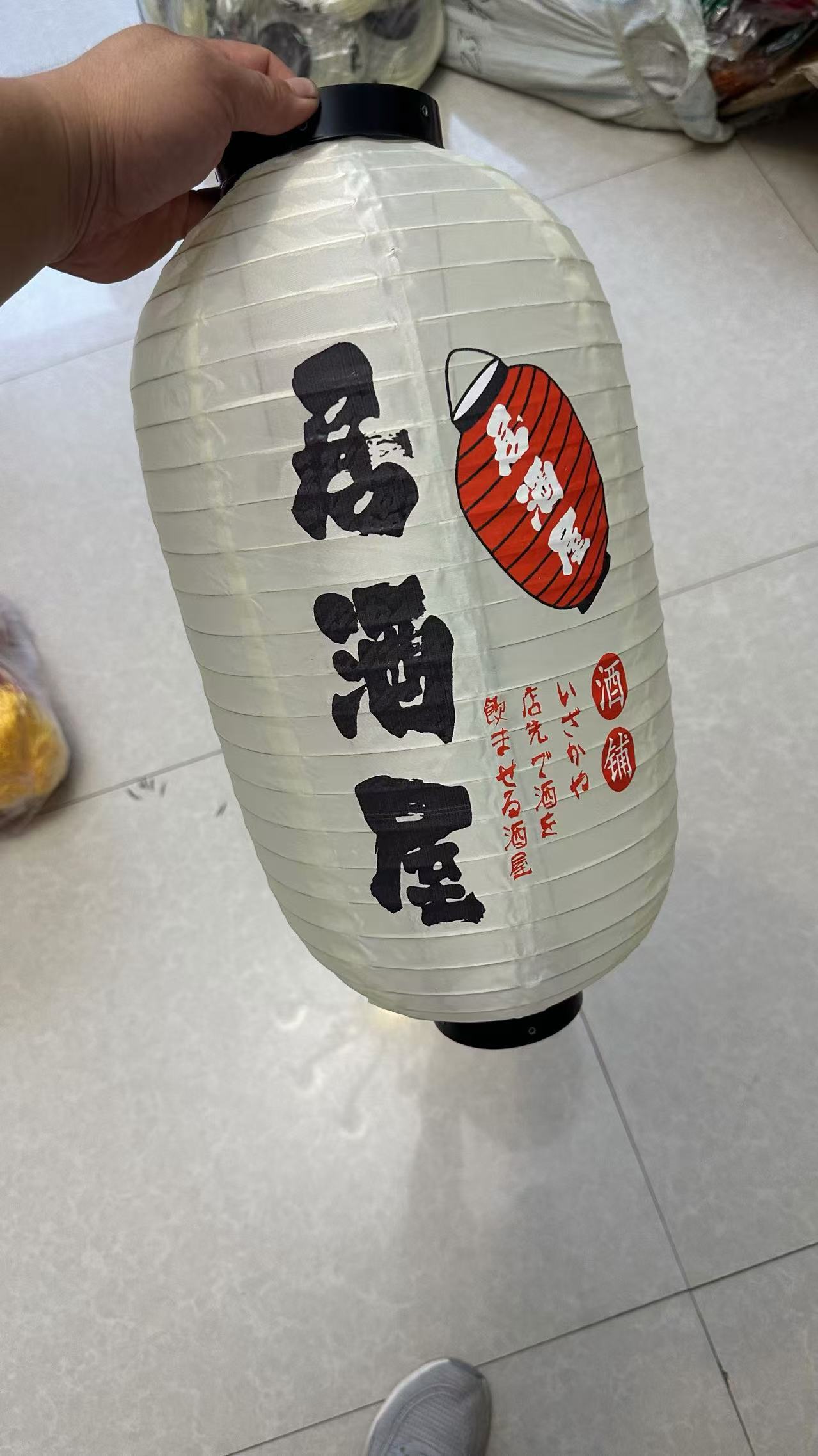 日式绸布伞灯笼25x45