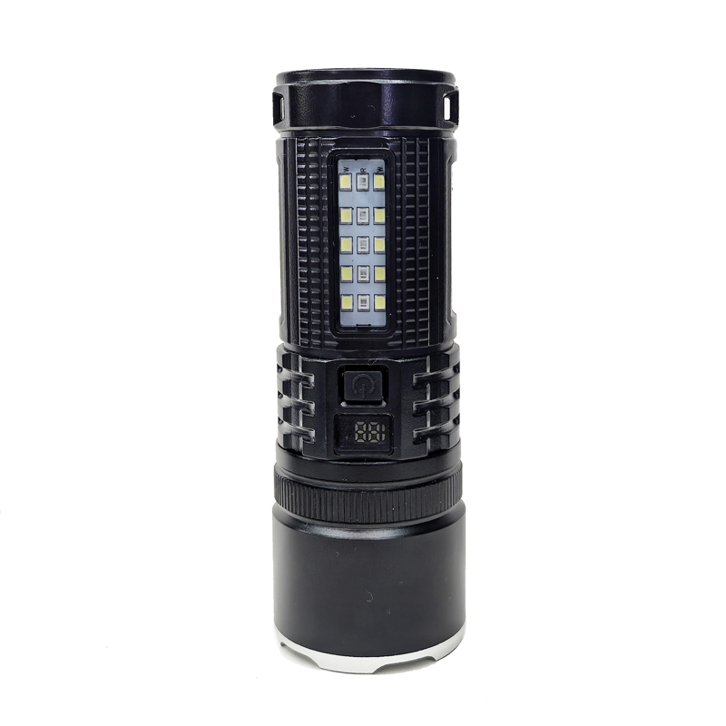 Q7 alu plástico USB recargable láser blanco telescópico ajuste de enfoque linterna de estiramiento ajuste de enfoque linterna de luz brillante luz de lectura de la mano de la mano para el hogar al aire libre linterna luz de trabajo Item Picture
