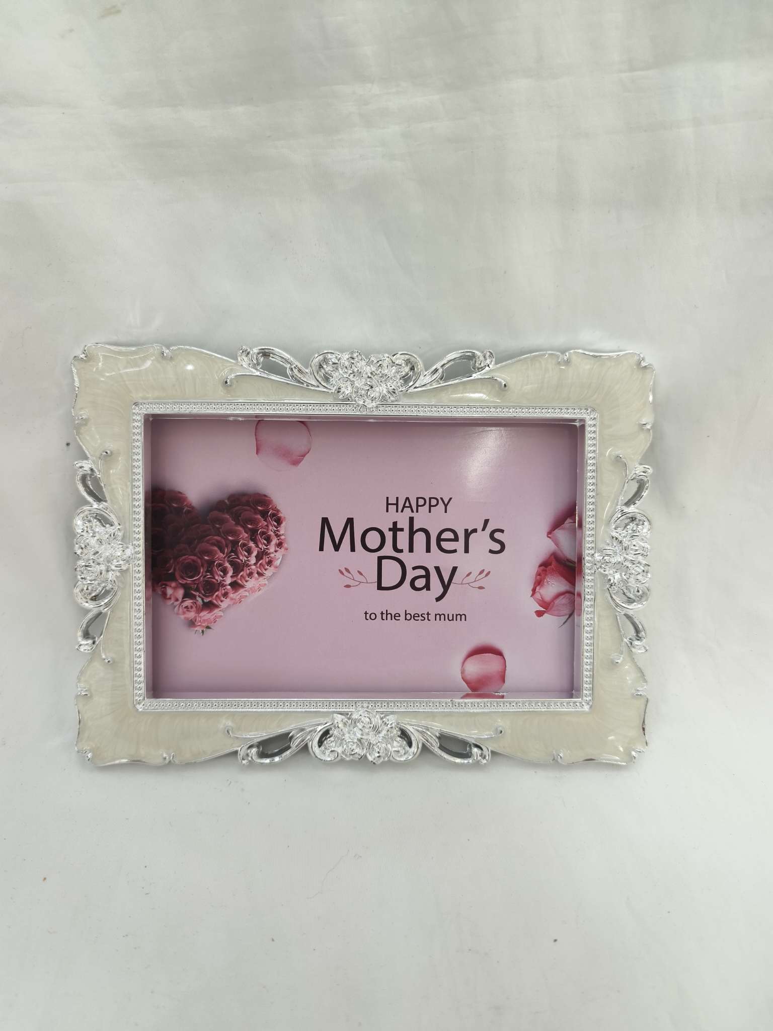 母亲节礼物  珍珠礼物  珍珠相框   塑料相框  电镀相框 高档礼品 定制礼品 时尚礼品  7寸相框