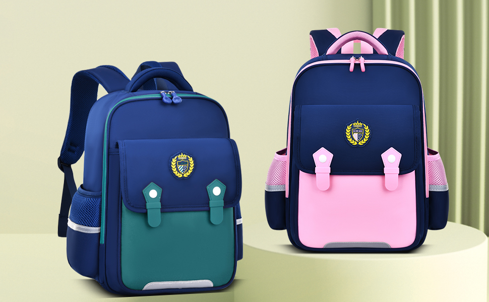 British minimalist style color-blocking fashionable and trendy schoolbag, special back-protecting schoolbag for classroom stress relief, lightweight and large-capacity waterproof, tear-resistant and wear-resistant schoolbag, dual-purpose student schoolbag for outdoor travel pic 1