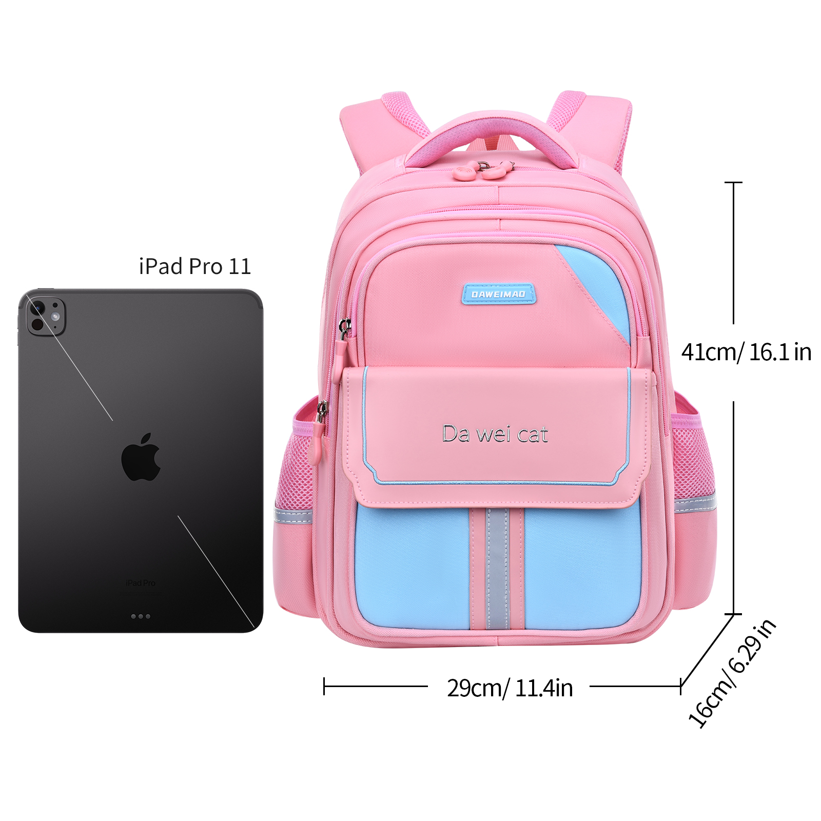 Class-specific back support schoolbag, dual-purpose student schoolbag for outdoor travel, waterproof British-style student schoolbag, combining fashion and individuality, essential items for campus trends Specification image