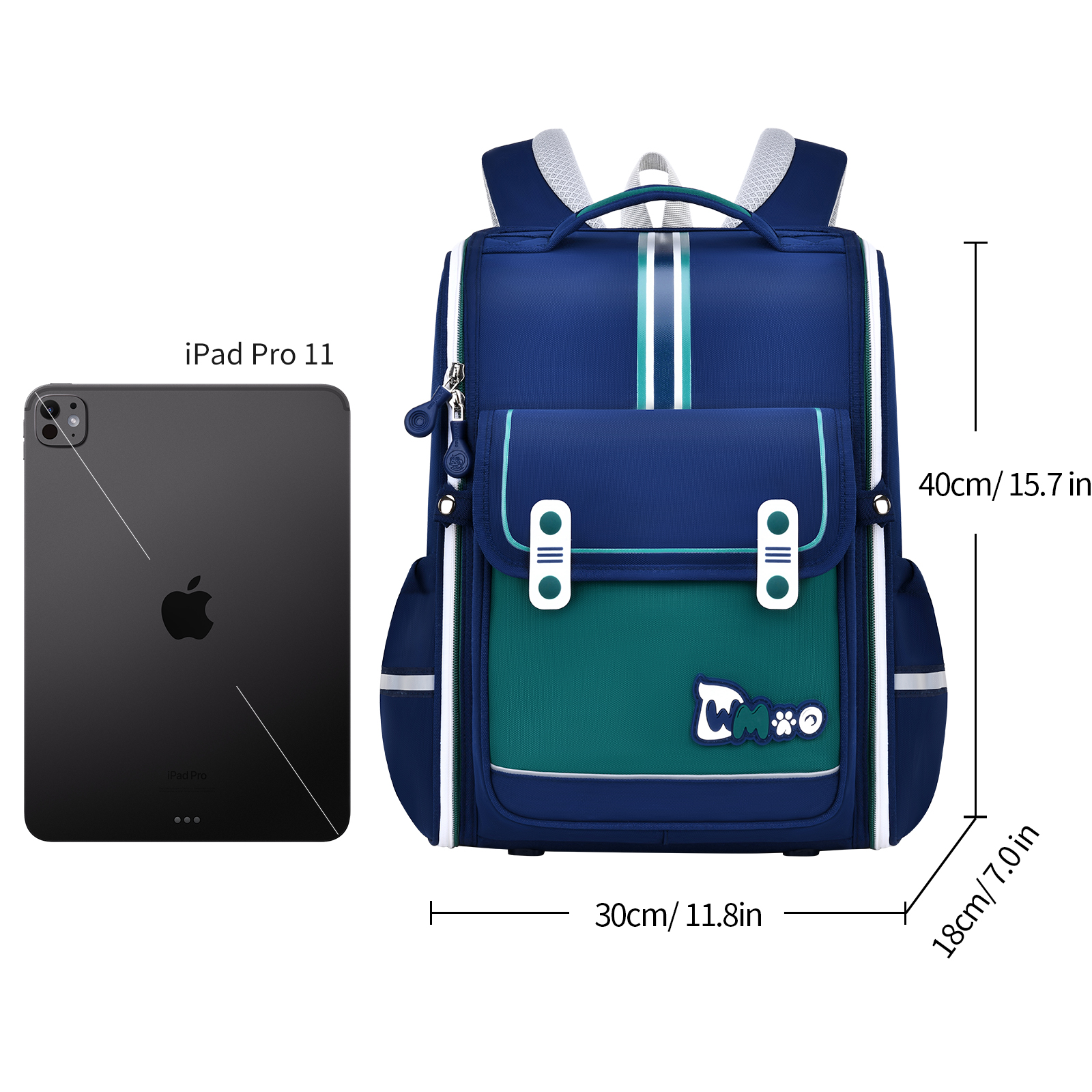 Simple and contrasting British-style large-capacity schoolbag, class-specific back-protecting schoolbag, waterproof, tear-resistant and wear-resistant, dual-purpose student schoolbag for outdoor travel, combining fashion and individuality, essential item for campus trends, schoolbag Specification image