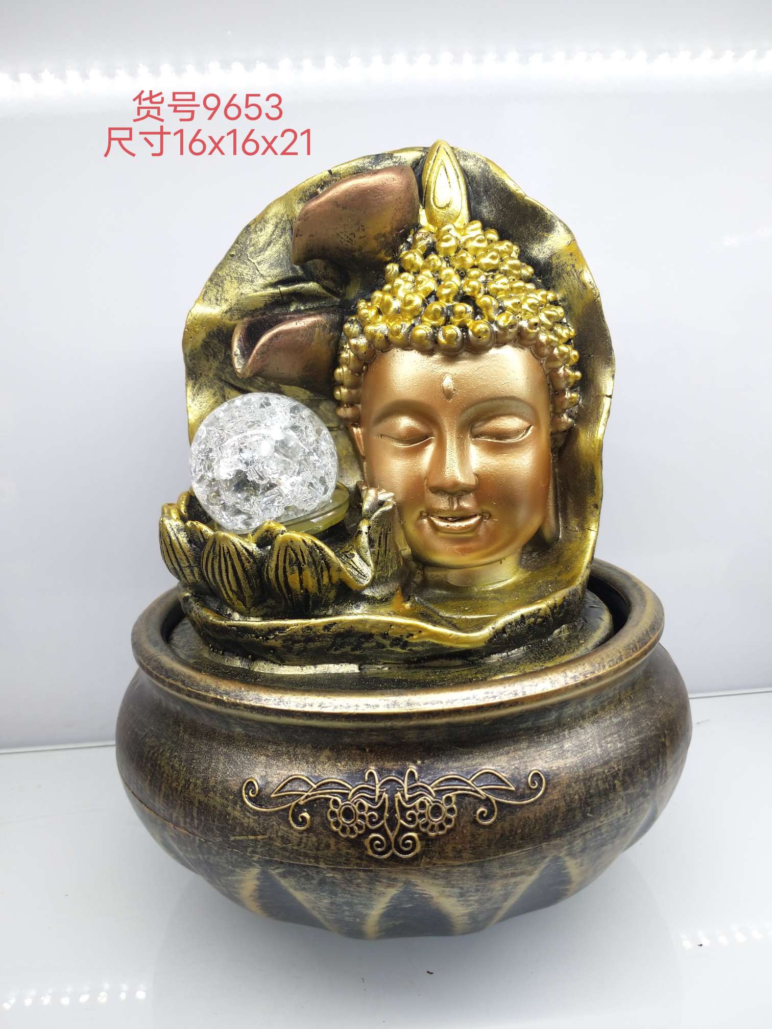 成林工艺树脂流水工艺、2款颜色可选、桌面喷泉流水摆件