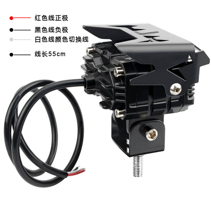 General purpose led motorcycle lights high light dual light four light lens motocross vehicle spotlights headlights Item Picture