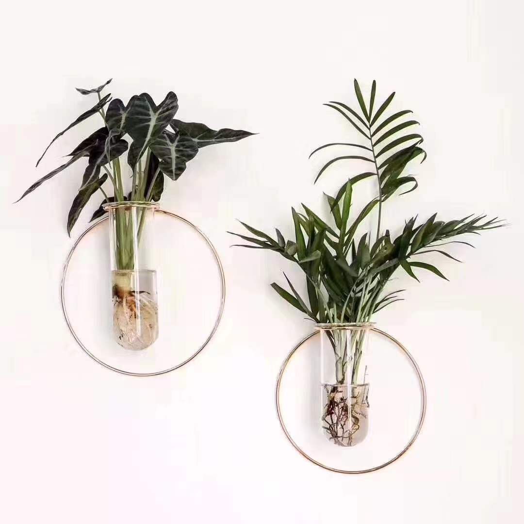 25cm玻璃花瓶 装饰花瓶 蜡烛摆件 陶瓷花瓶 简约现代家居装饰品 花瓶玻璃艺术品 Application Scenario