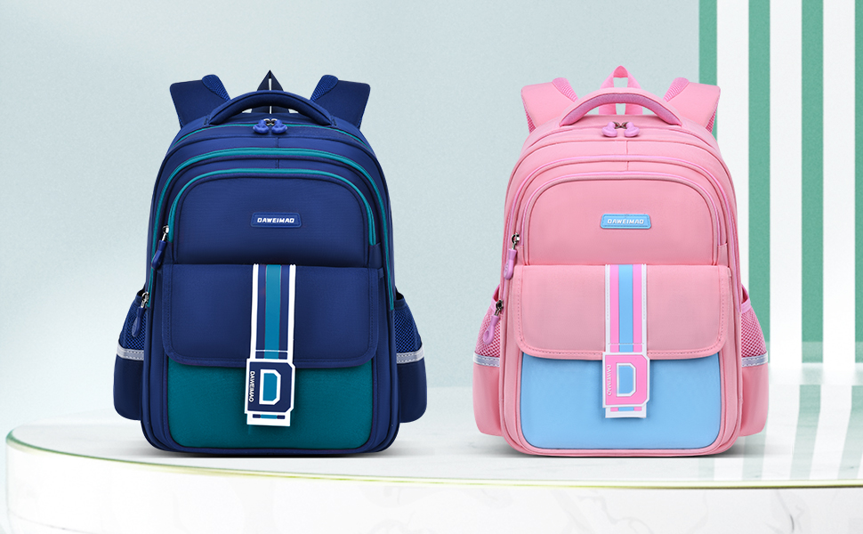 Simple and fashionable color-blocking letter print backpack, zipper closure, student backpack, travel backpack, outdoor casual bag, casual large-capacity schoolbag, student spine support, pressure-reducing, tear-resistant, waterproof and wear-resistant schoolbag pic 1