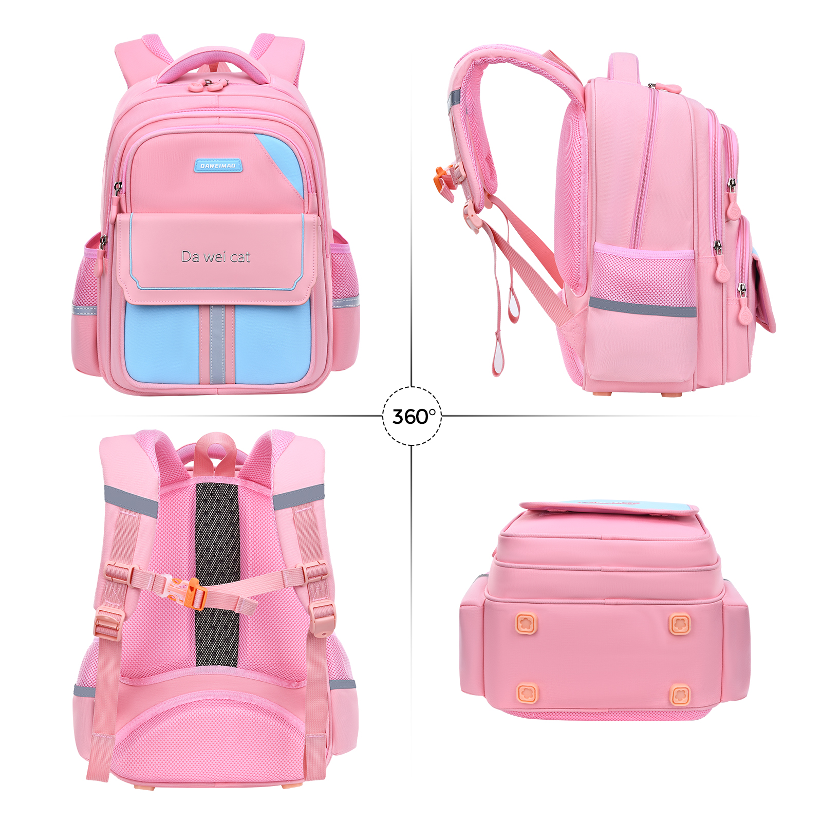 Class-specific back support schoolbag, dual-purpose student schoolbag for outdoor travel, waterproof British-style student schoolbag, combining fashion and individuality, essential items for campus trends details Picture