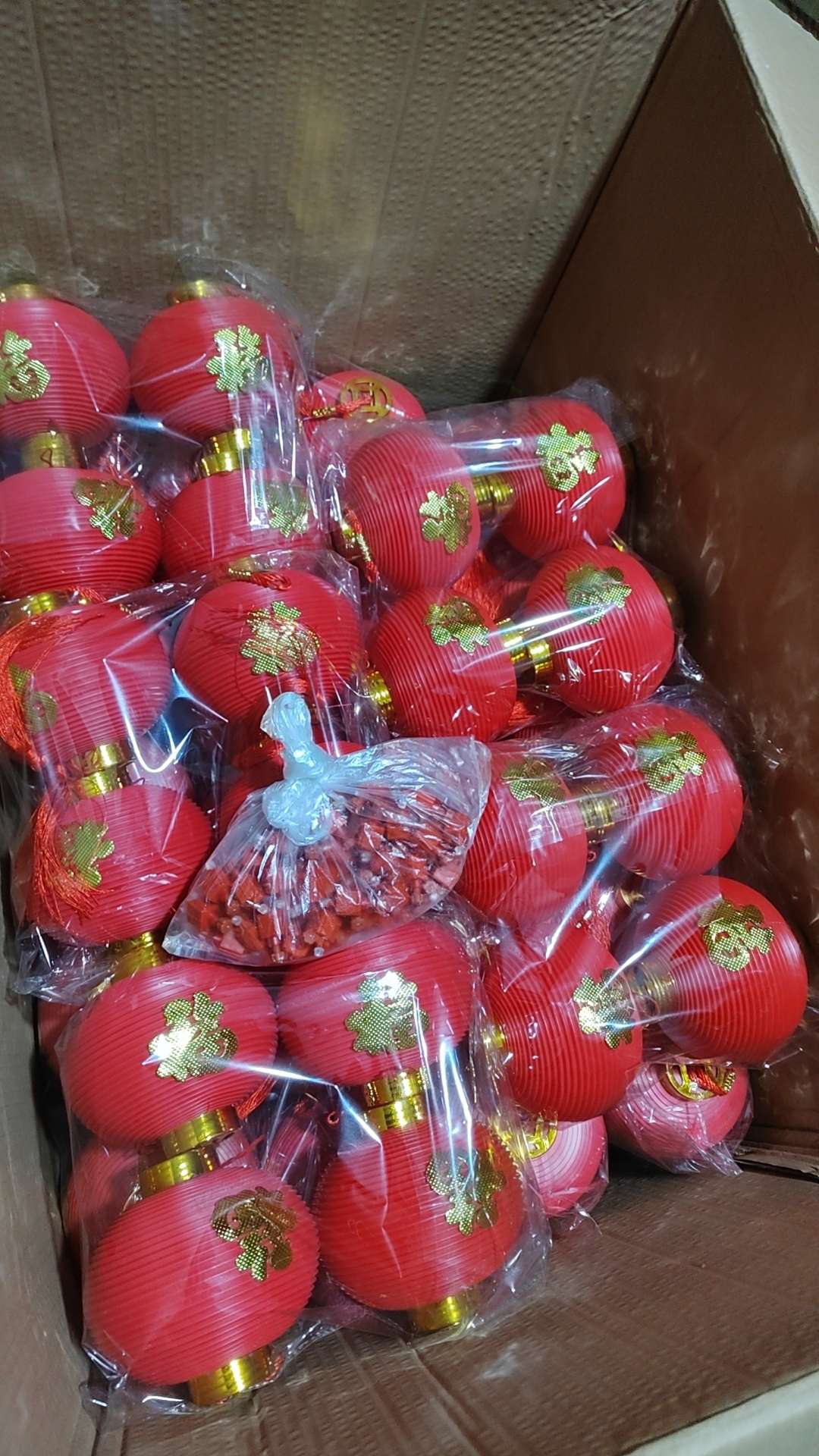 植绒小灯笼，纸灯笼灯笼6产品图