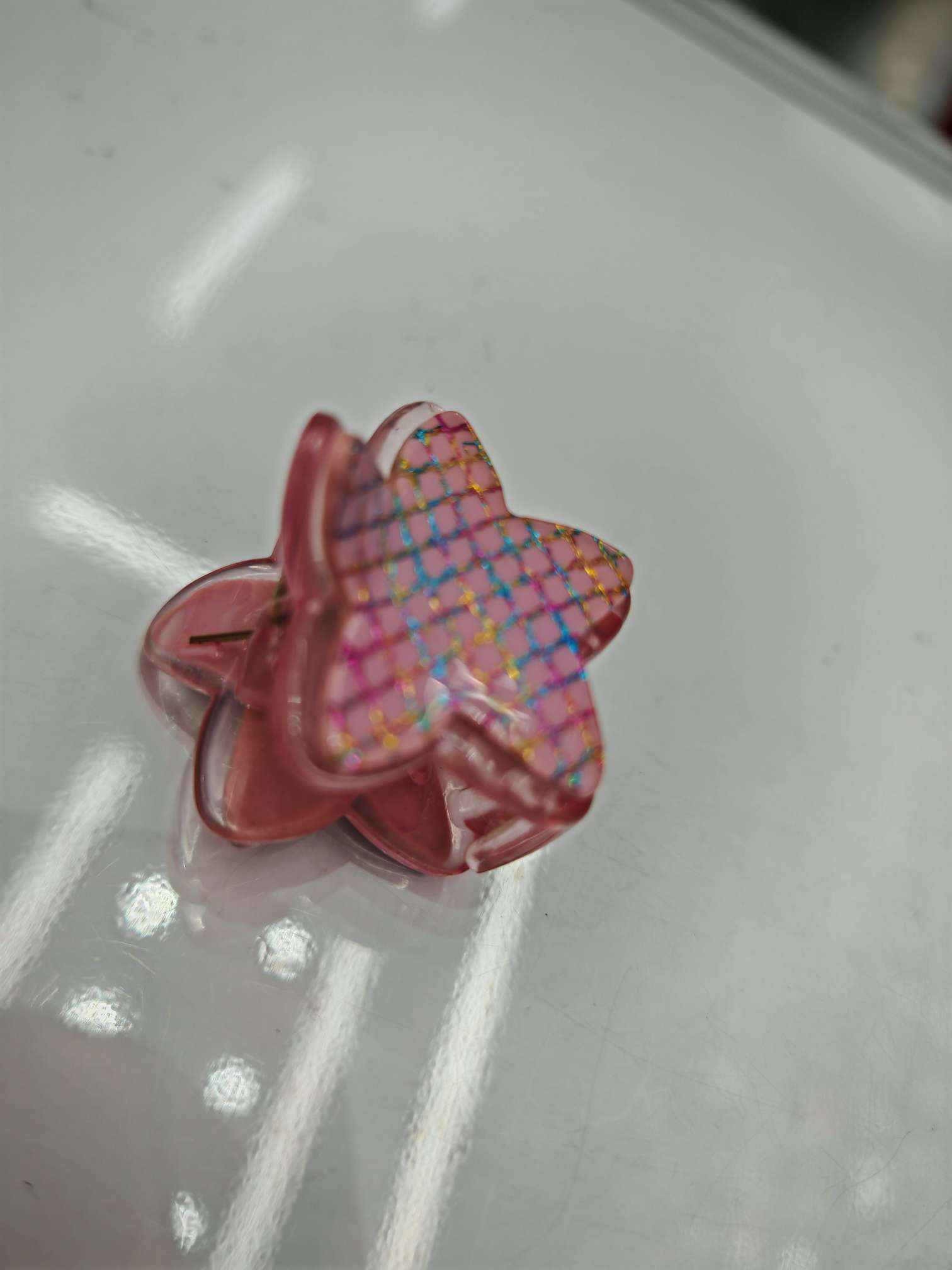 可爱时尚五角星网格抓夹