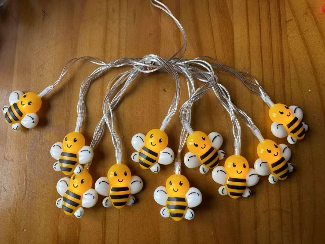 圣诞拐杖蜜蜂蝴蝶皮卡丘结节日喜气装饰彩灯橡胶仿真详情图6