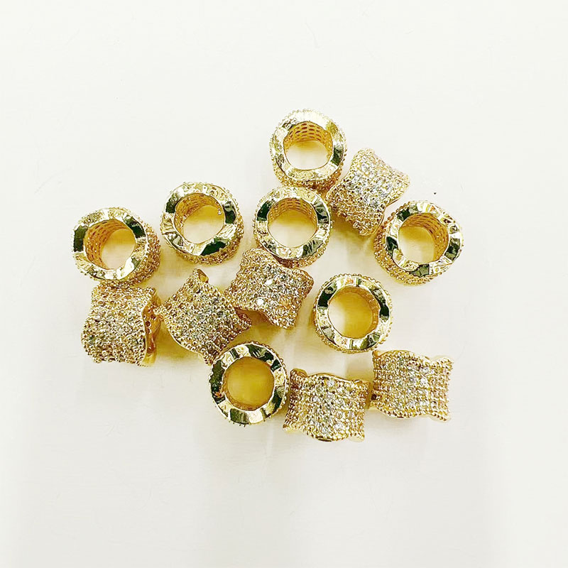 The manufacturer wholesals popular diy semi-finished jewelry materials, including large-hole loose beads, Buddhist prayer beads, spacer beads, bracelets and beads Specification image