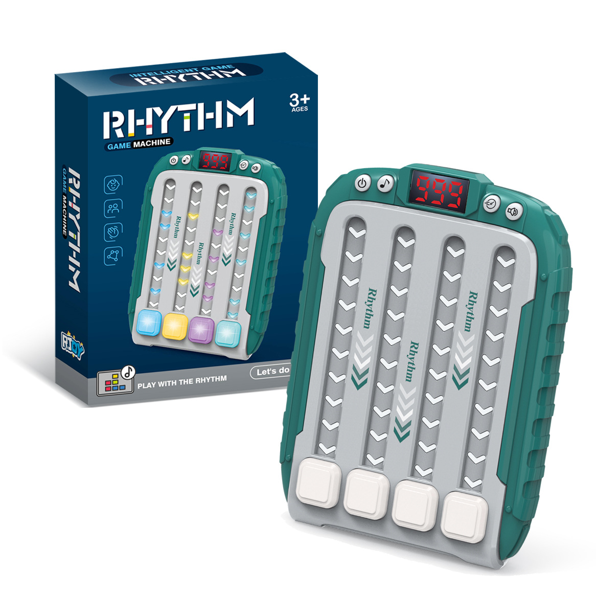 Cross-border bestseller Rhythm Master game console, puzzle dance game console, level-clearing, stress-relieving, multiplayer battle, children's toy Application Scenario