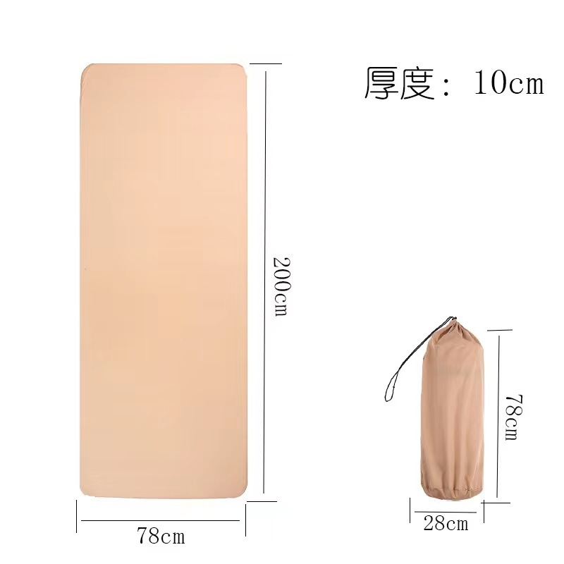 Outdoor cheese inflatable mat 10cm automatic inflatable mat Outdoor products inflatable bed camping sponge floor mat details Picture