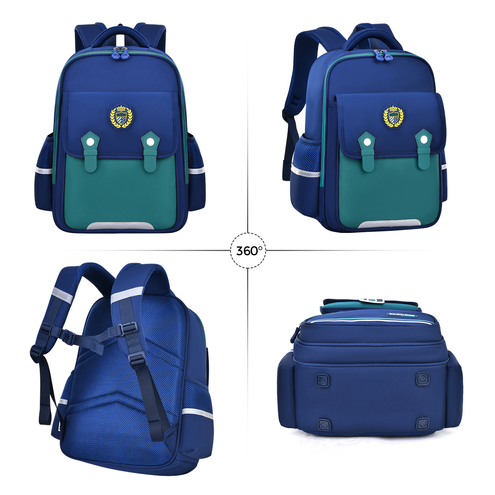 British minimalist style color-blocking fashionable and trendy schoolbag, special back-protecting schoolbag for classroom stress relief, lightweight and large-capacity waterproof, tear-resistant and wear-resistant schoolbag, dual-purpose student schoolbag for outdoor travel details Picture