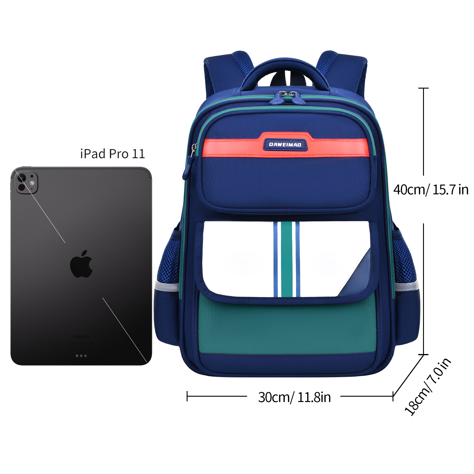 Large-tailed cat British minimalist style color-blocking fashionable and trendy schoolbag, special back-protecting schoolbag for classroom stress relief, lightweight and large-capacity waterproof, tear-resistant and wear-resistant schoolbag, dual-purpose student schoolbag for outdoor travel fashionable and trendy backpack Specification image